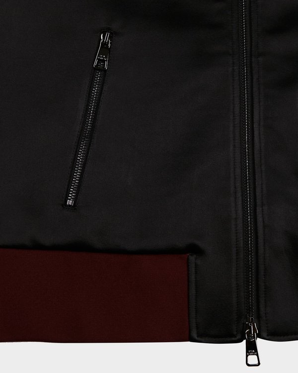 Neil Barrett Modern Rayon Stretch Jacket - Bordeaux/White/Black Neil Barrett Modern Rayon Stretch Jacket - Bordeaux/White/Black