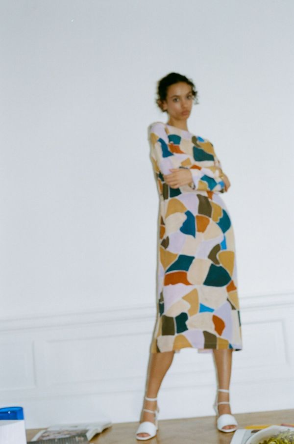 Wray Hannah Dress - Painted Shapes Wray Hannah Dress - Painted Shapes