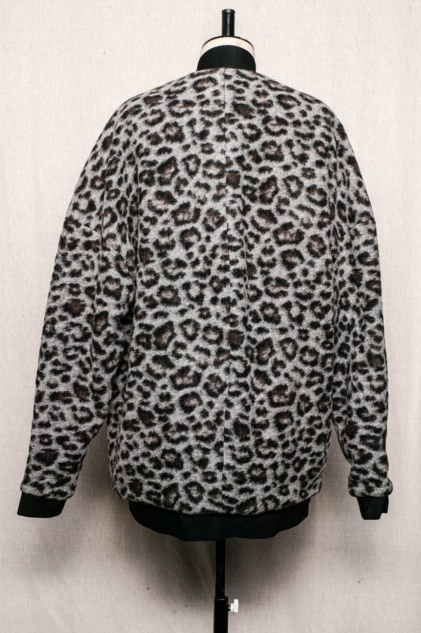 Berenik WOOL BLEND PILOT JACKET WITH FAUX FUR LINING - animal print Berenik WOOL BLEND PILOT JACKET WITH FAUX FUR LINING - animal print