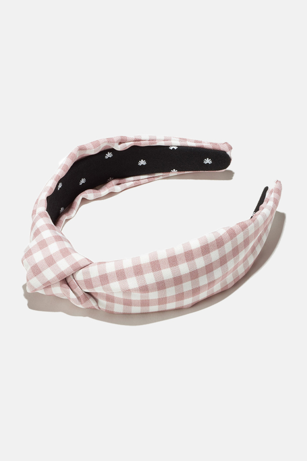 Lele Sadoughi Gingham headband Lele Sadoughi Kids Gingham Knotted Headband - BeyondStyle main image 4
