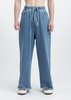 Sunnei Raw Edge Elastic Denim Pants - Washed Blue - Thumbnail 1
