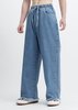 Sunnei Raw Edge Elastic Denim Pants - Washed Blue - Thumbnail 3