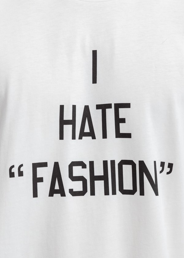 Sunnei I HATE FASHION T-Shirt - White | Garmentory