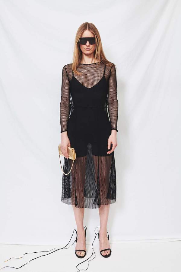 Assembly A-Line Fishnet Dress - Black | Garmentory Assembly A-Line Fishnet Dress - Black | Garmentory