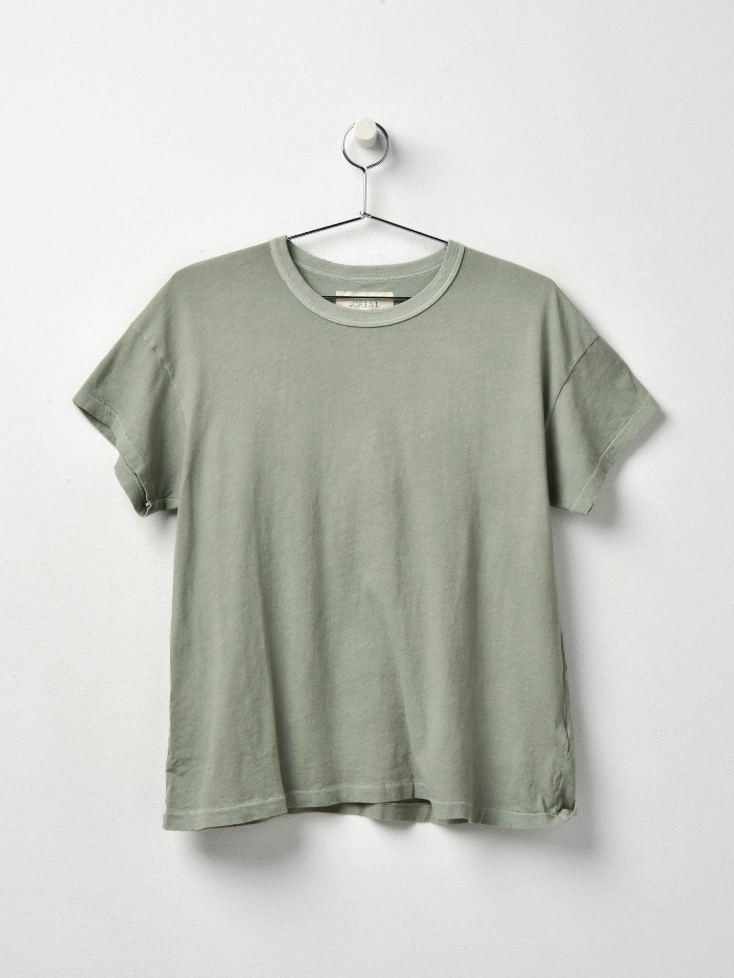 BOXY CREW - WASHED SAGE | Garmentory