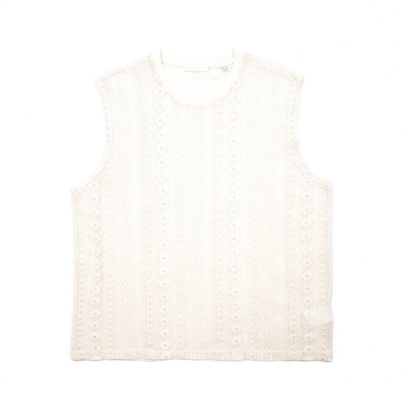 トップス Our Legacy BOX SLEEVELESS Cotton Crochet Our Legacy - Box Sleeveless Black Cotton Crochet