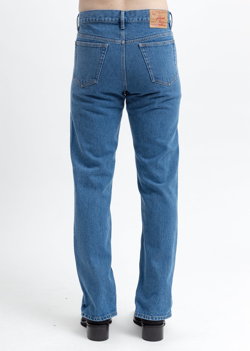 Y/project Cowboy Boot Denim Jeans - Blue | Garmentory