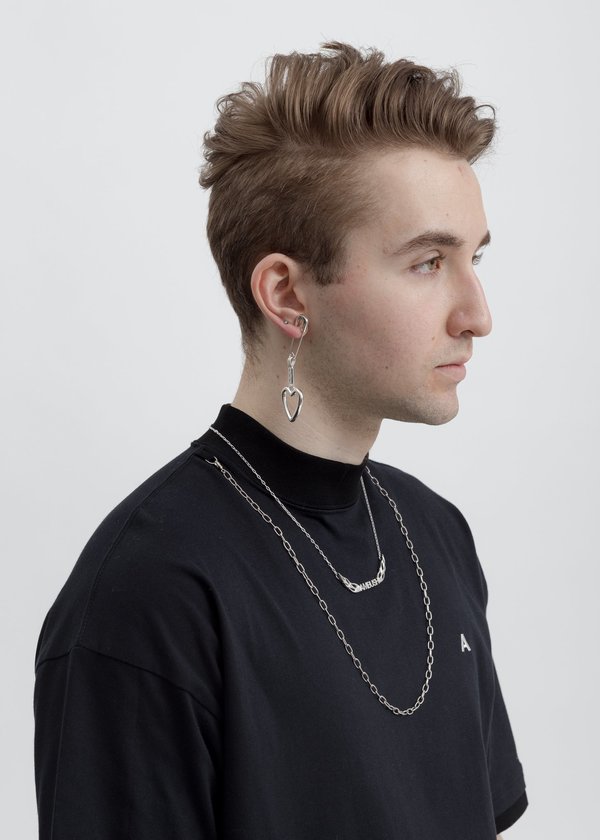 Ambush Single Heart Earring - Silver | Garmentory