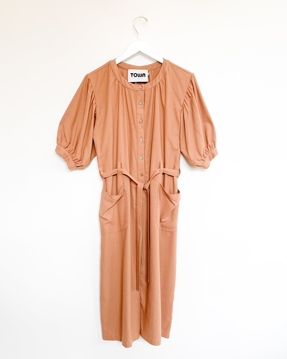 Town Clothes Market Jumpsuit - Camel - Image 1 of 4
