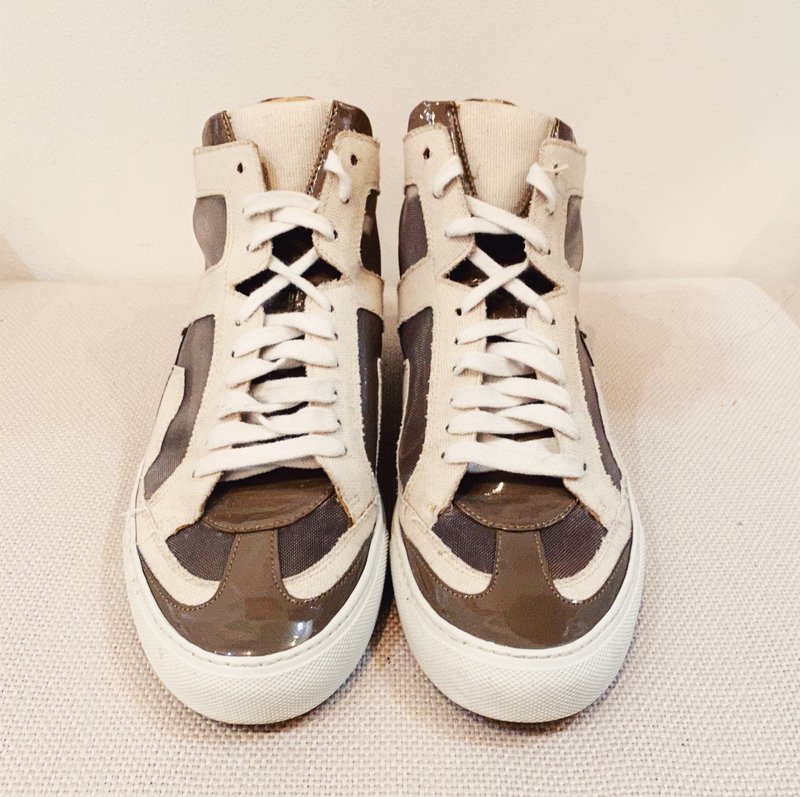 Pre-loved] Maison Margiela High Top Sneakers - Beige
