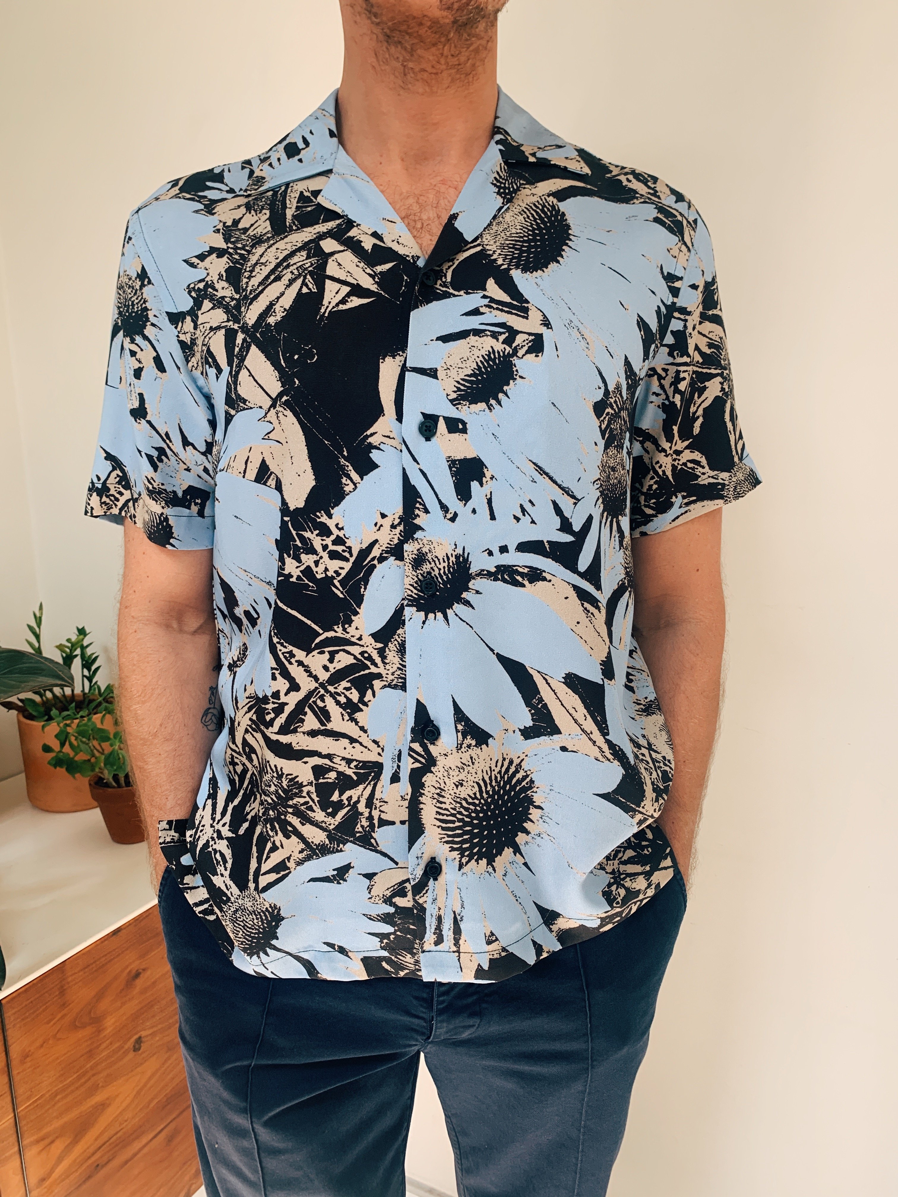 Saturdays NYC Canty Daisy Print S/S 