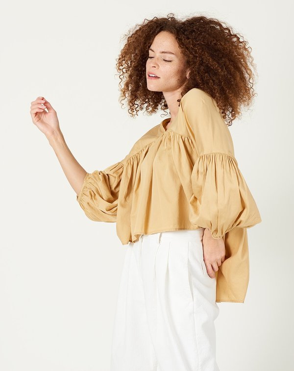 Black Crane Puff Top | Garmentory