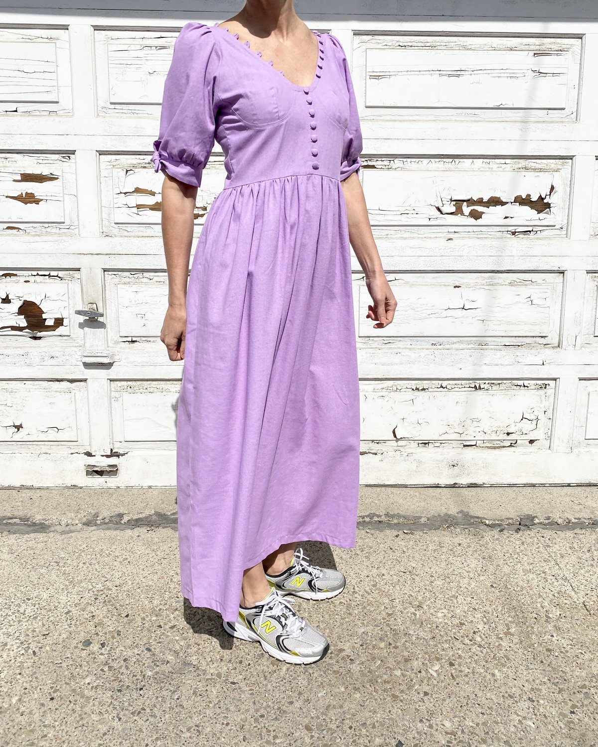 TACH CLOTHING Piscis Linen Dress Lilac Garmentory