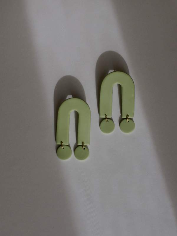 Xenia Studio Dangles - Pistachio Xenia Studio Dangles - Pistachio