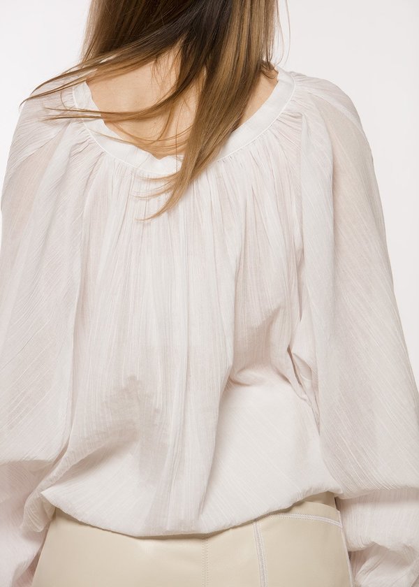 Missing you already Cotton gauze blouse white Garmentory