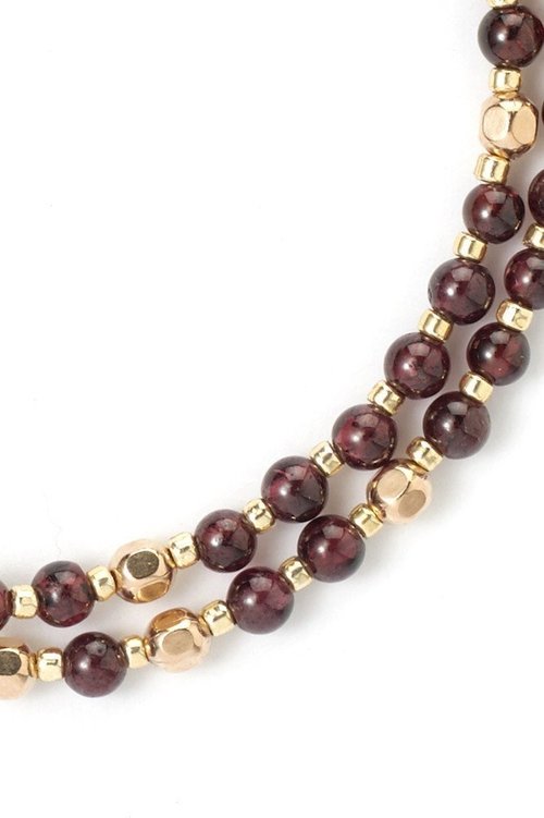 Tess+Tricia Garnet + Gold Fancy Choker Tess+Tricia Garnet + Gold Fancy Choker