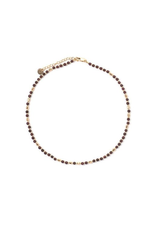 Tess+Tricia Garnet + Gold Fancy Choker Tess+Tricia Garnet + Gold Fancy Choker