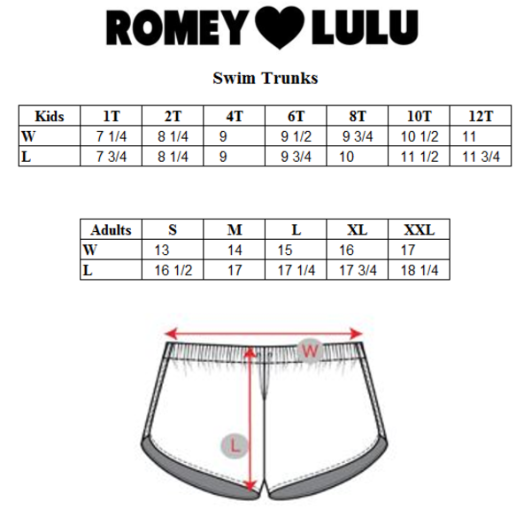 Kids Romey Loves Lulu Clouds Swim Trunks Kids Romey Loves Lulu Clouds Swim Trunks