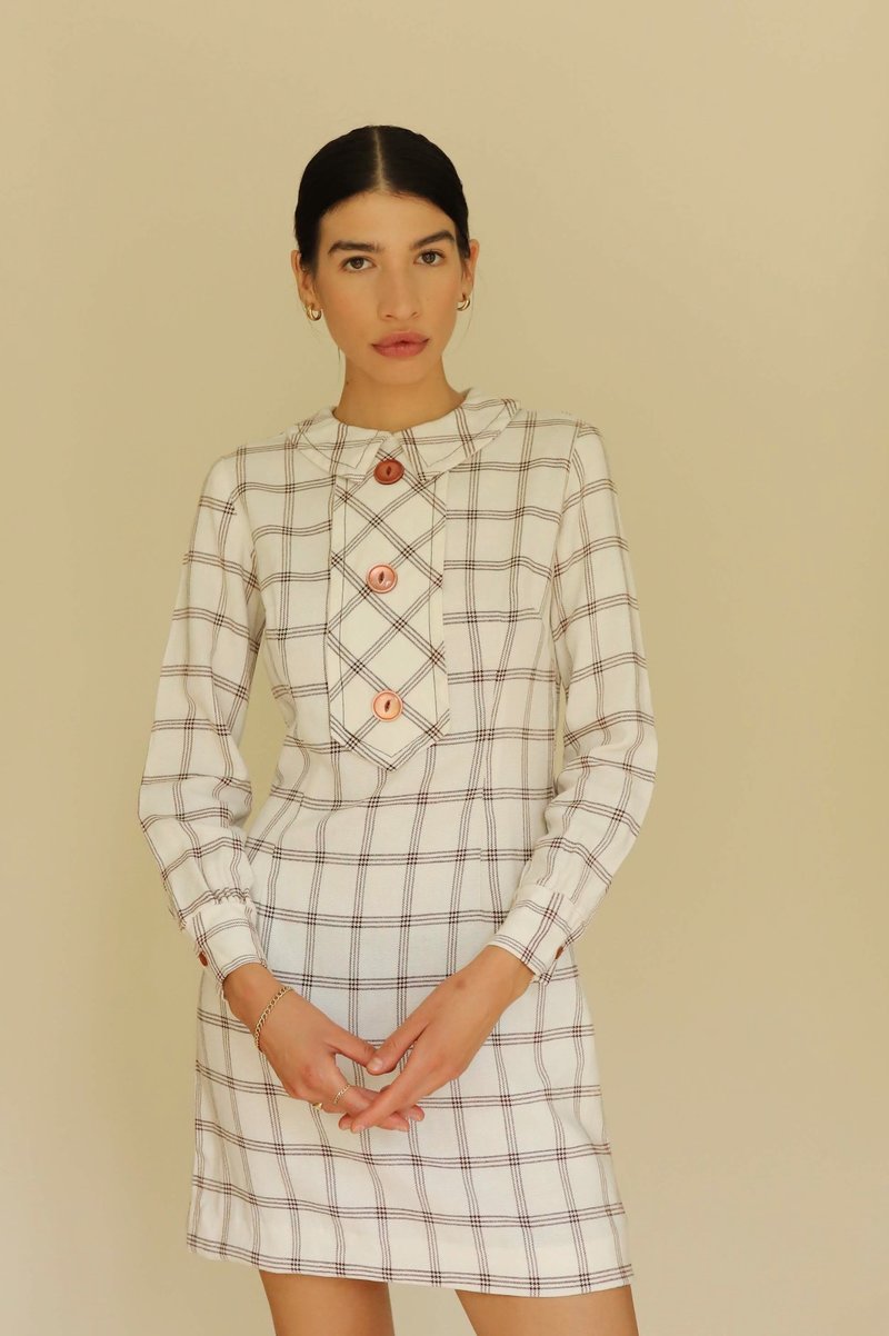 Vintage 1960s Plaid Mini Dress | Garmentory Vintage 1960s Plaid Mini Dress | Garmentory