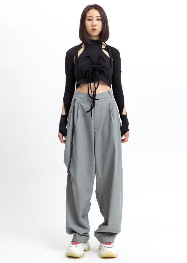 Hyein Seo Jersey Top W Sleeves - Black | Garmentory