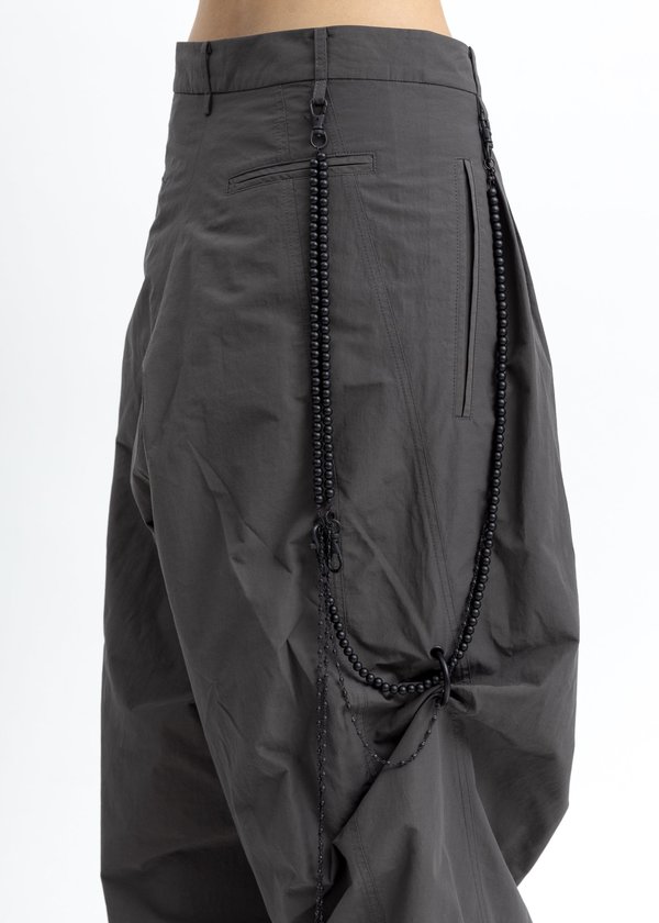 Hyein Seo Chained Wide Pants - Slate Grey | Garmentory