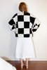 Sandy Liang Pawn Fleece - Checkerboard - Thumbnail 2