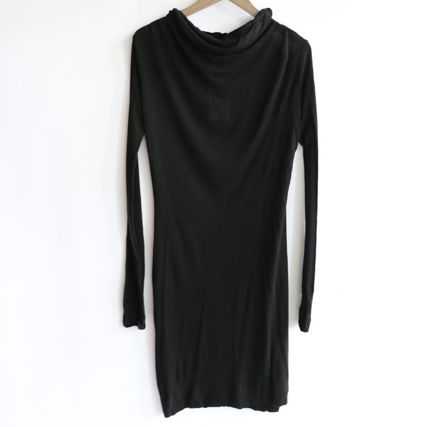 [preloved] James Perse Solid Midi Dress Black Garmentory