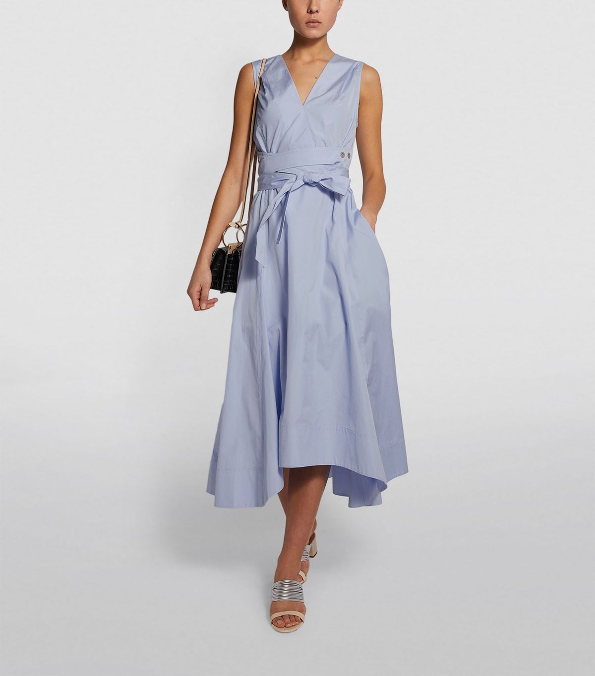 送料関税込【3.1 Phillip Lim】Vネックワンピース 3.1 Phillip limワンピース Vネック ライトパープル 紫