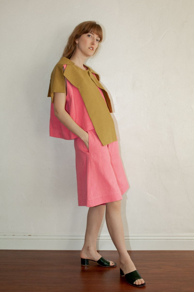 Nancy Stella Soto Piata Sleeveless Shirt - Royal Pink