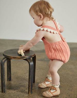 Kids Misha & Puff Eleanor Sunsuit - Coral | Garmentory