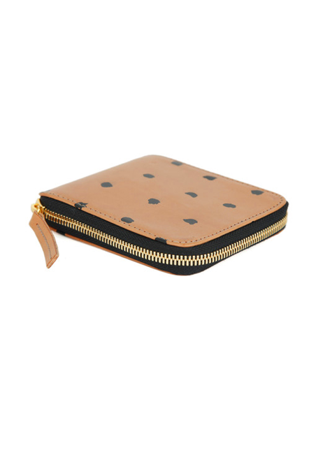 Clare Vivier - Half Zip Wallet (Tan with black spots) Clare Vivier - Half Zip Wallet (Tan with black spots)