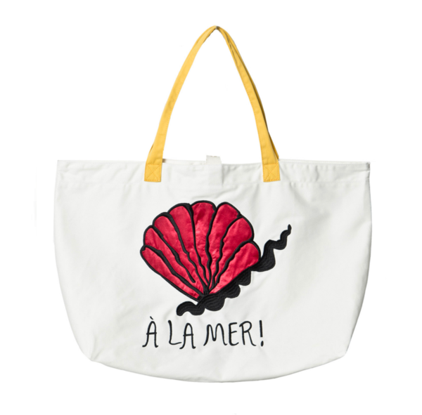 Kids Mini Rodini A La Mer Beach Bag - Off White Kids Mini Rodini A La Mer Beach Bag - Off White