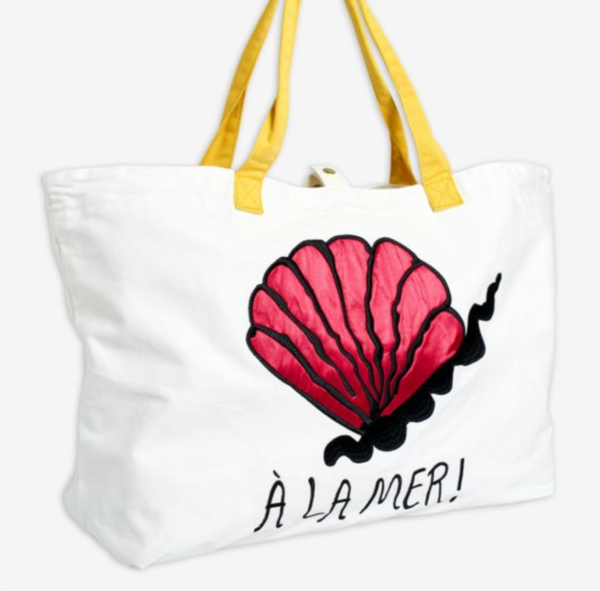 Kids Mini Rodini A La Mer Beach Bag - Off White Kids Mini Rodini A La Mer Beach Bag - Off White