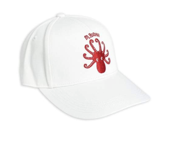 Kids Mini Rodini Octopus Embroidered Cap Kids Mini Rodini Octopus Embroidered Cap
