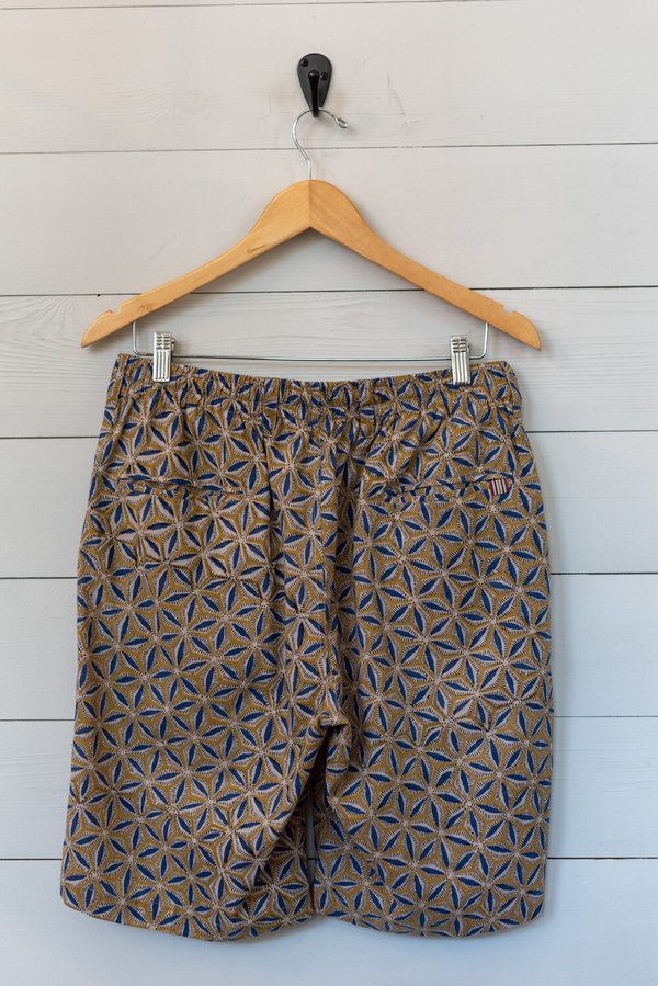 Kardo Sid Medallion Shorts - Ochre/Blue Kardo Sid Medallion Shorts - Ochre/Blue