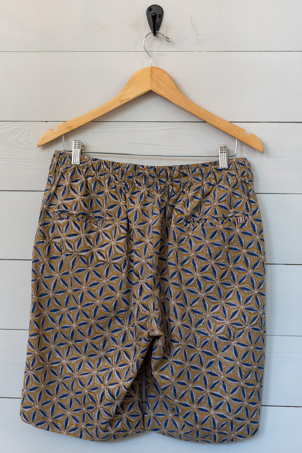 Kardo Sid Medallion Shorts - Ochre/Blue Kardo Sid Medallion Shorts - Ochre/Blue