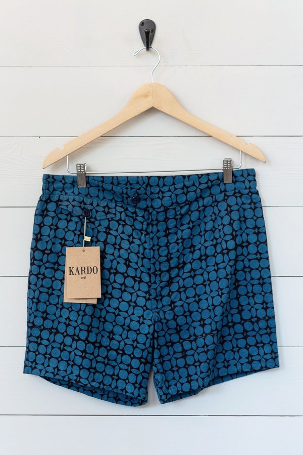 Kardo Palermo Swim Trunk - Blue/Black Kardo Palermo Swim Trunk - Blue/Black