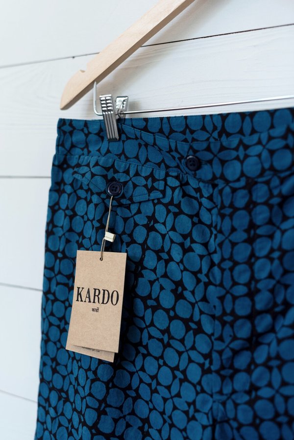 Kardo Palermo Swim Trunk - Blue/Black Kardo Palermo Swim Trunk - Blue/Black