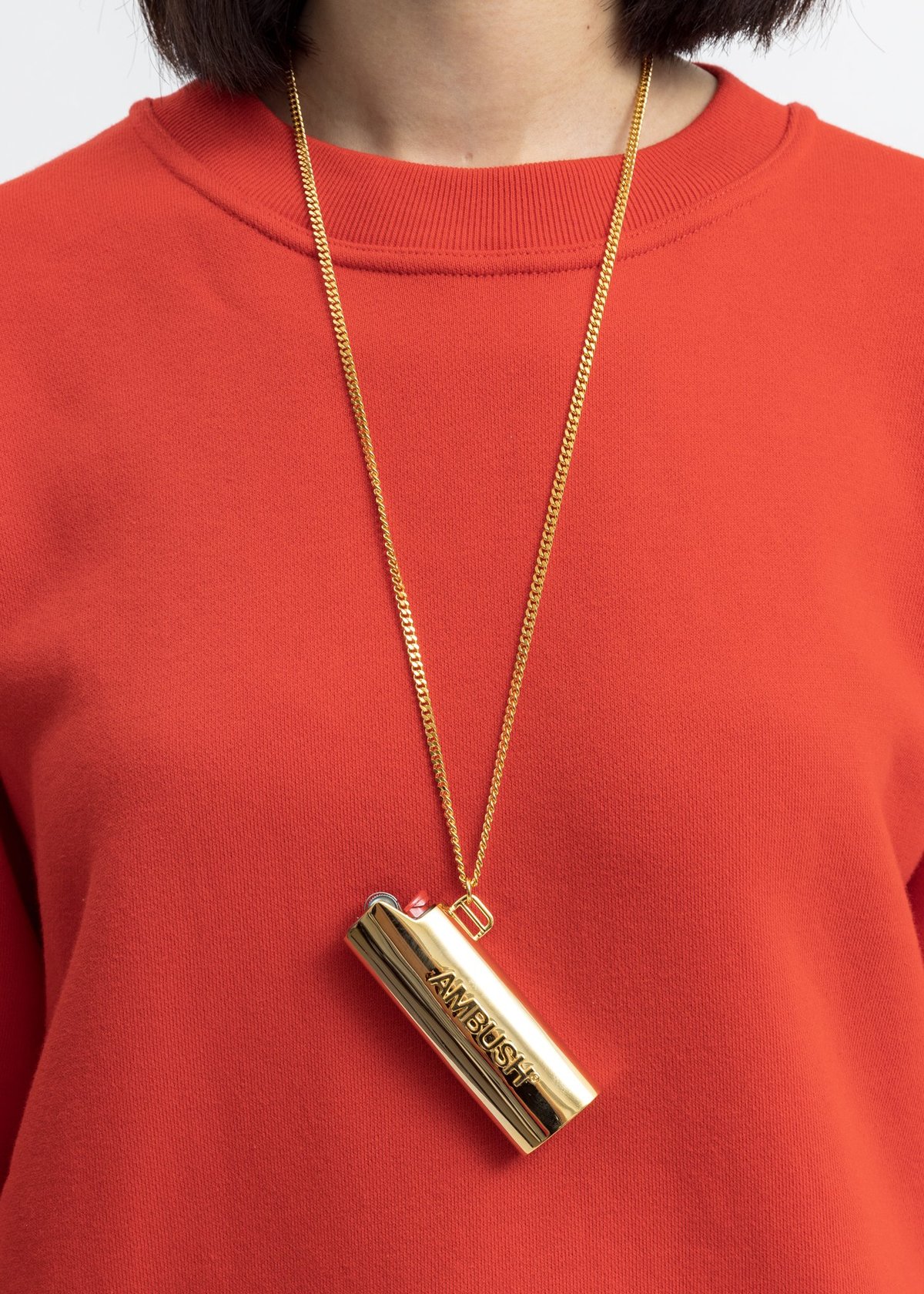 Ambush Gold Large Lighter Case Necklace - Gold | Garmentory