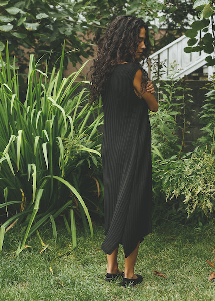 Objects Without Meaning - Knife Pleat Dress in Black Objects Without Meaning - Knife Pleat Dress in Black