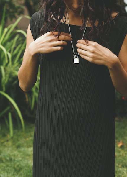 Objects Without Meaning - Knife Pleat Dress in Black Objects Without Meaning - Knife Pleat Dress in Black