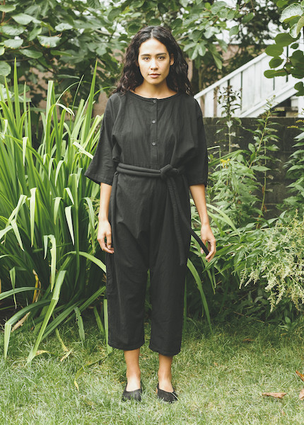 Uzi - Piped Jumpsuit in Black Uzi - Piped Jumpsuit in Black