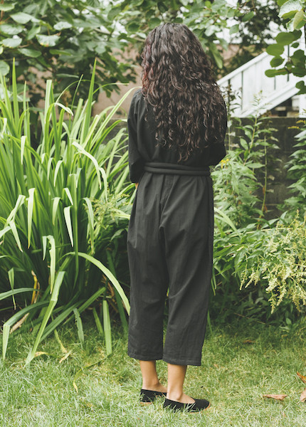 Uzi - Piped Jumpsuit in Black Uzi - Piped Jumpsuit in Black