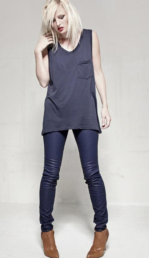 Skargorn #21 Sleeveless Tee, Milk Wash Skargorn #21 Sleeveless Tee, Milk Wash