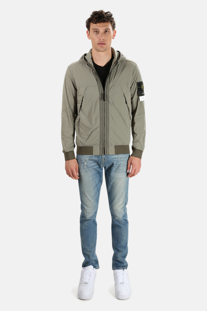 Stone Island Hooded Bomber Jacket