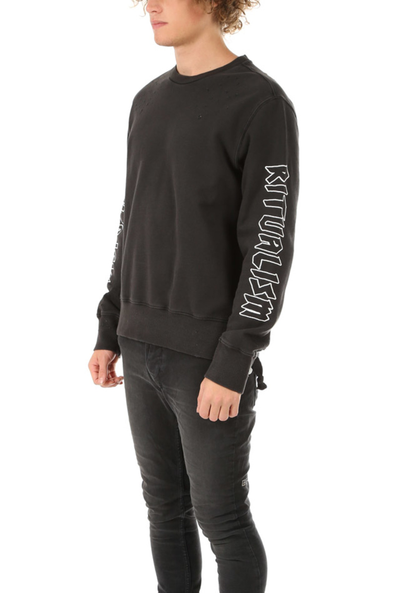 Ksubi Disposable Decon Crew Sweatshirt - Back to Black | Garmentory