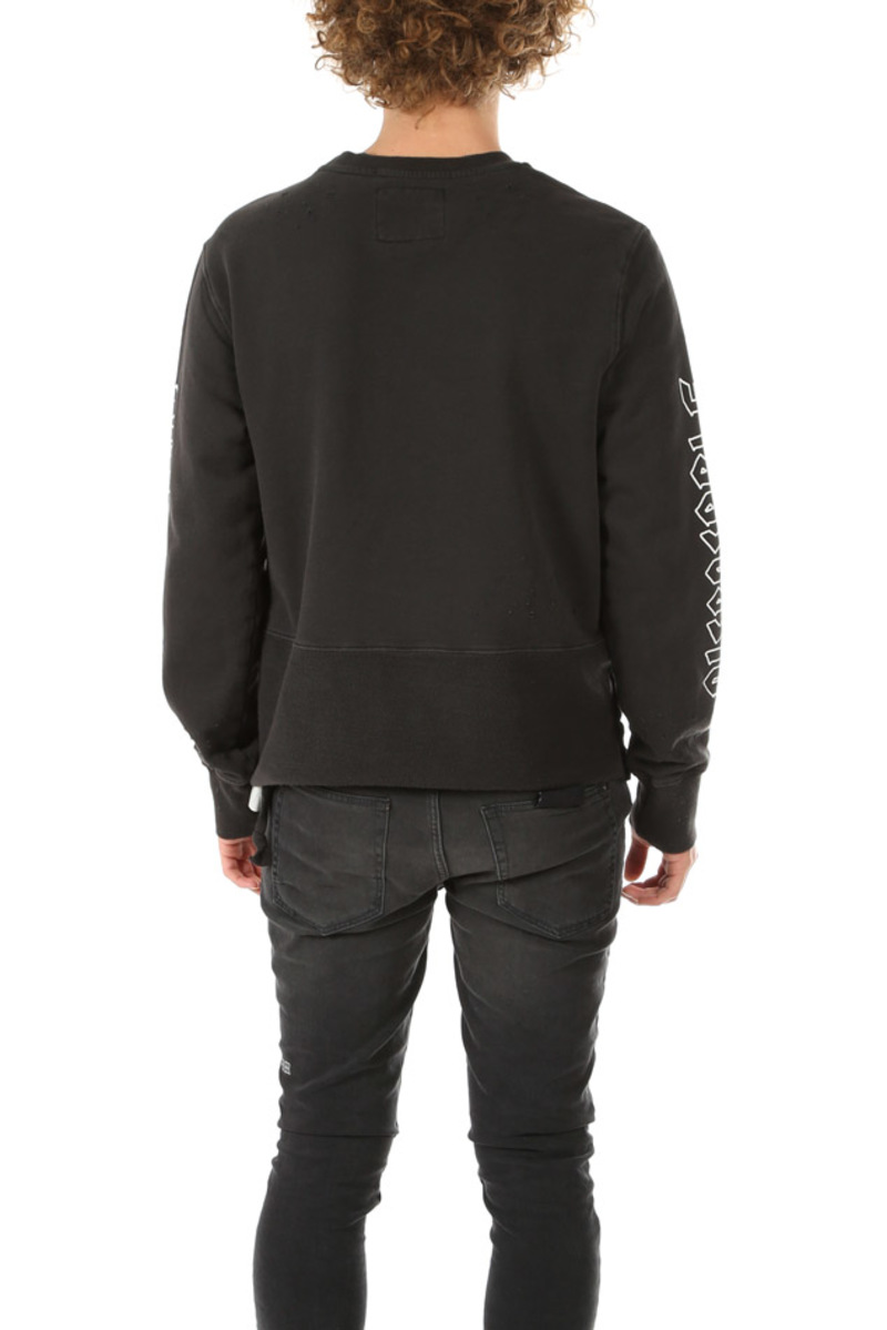 Ksubi Disposable Decon Crew Sweatshirt - Back to Black | Garmentory