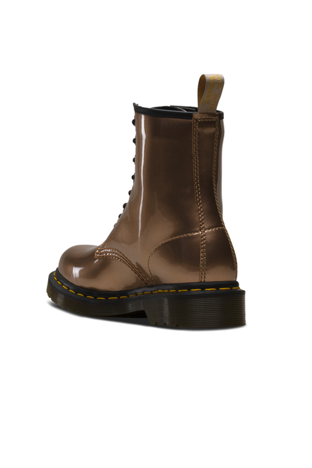 rose gold vegan doc martens