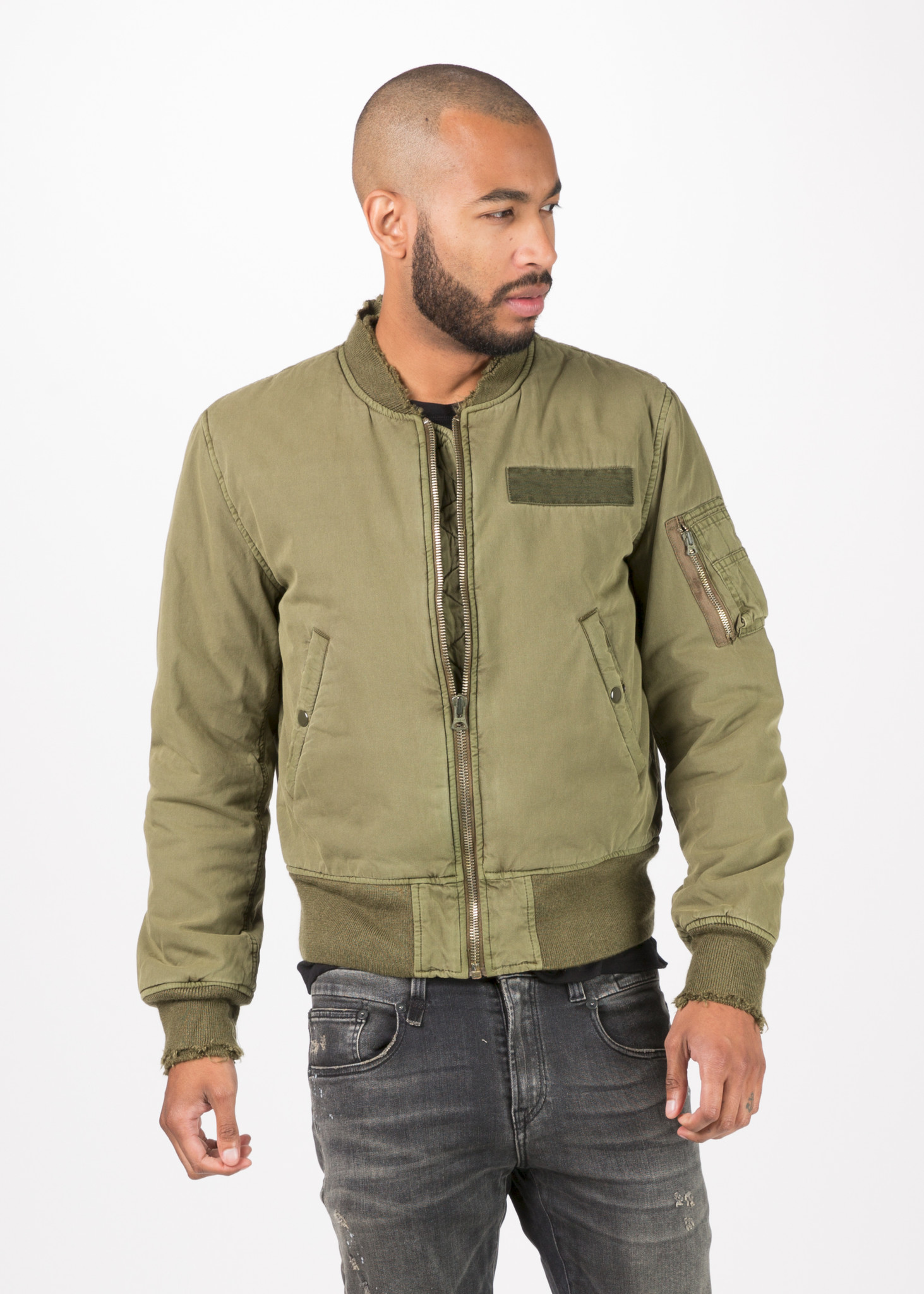 Men's R13 Destroyed Flight Jacket | Garmentory