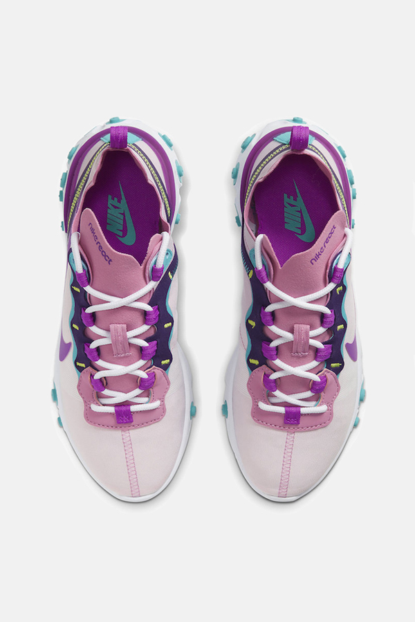 nike react element 55 white and lilac